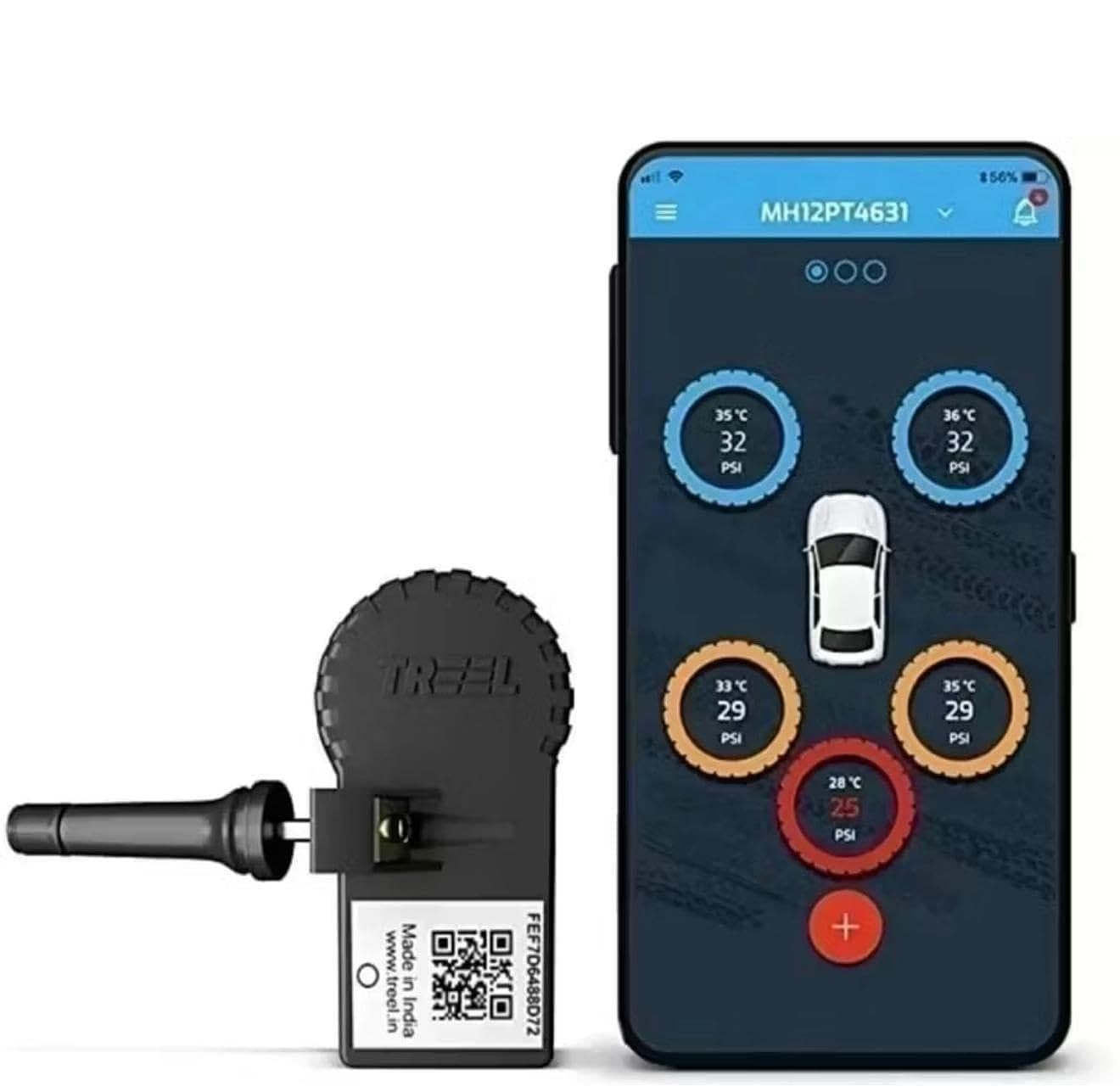 TPMS sensor and the CARE app